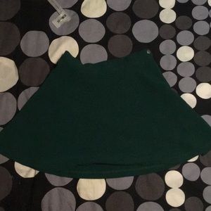 Green short skirt